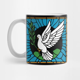 Stained Glass Dove Mug